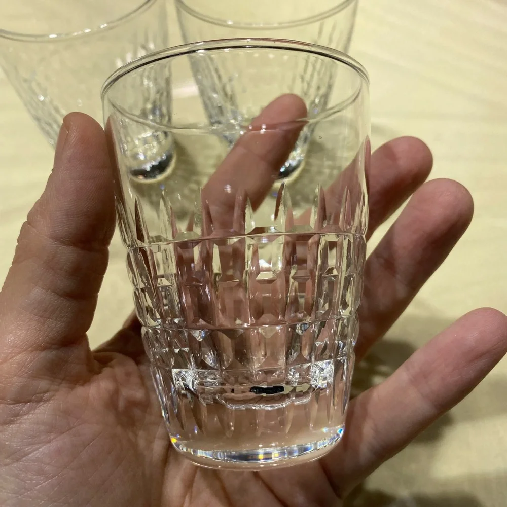 ~BUNDLE ONLY~Three Cut Glass Small Juice Cups
